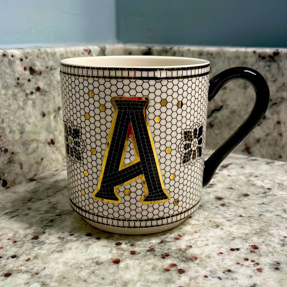 Anthropologie Margot Monogram Mug A